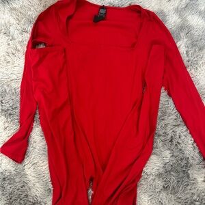 Elegant Red Women's Jumpsuit